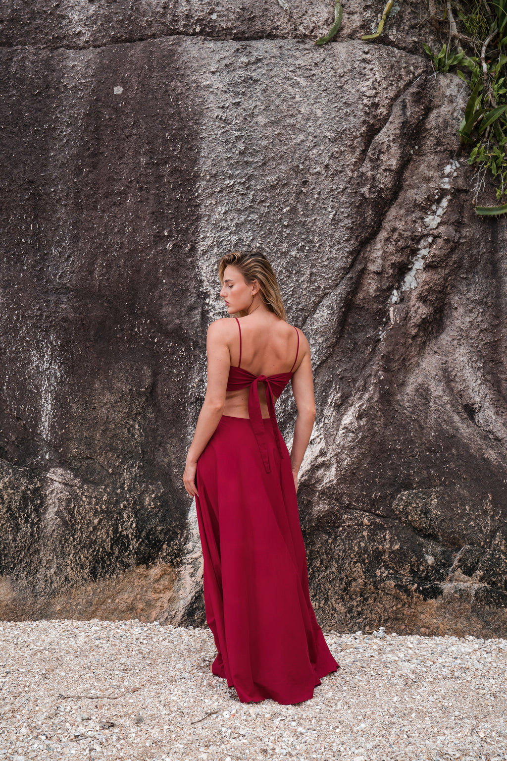 Vestido Longo Peônia Rubi