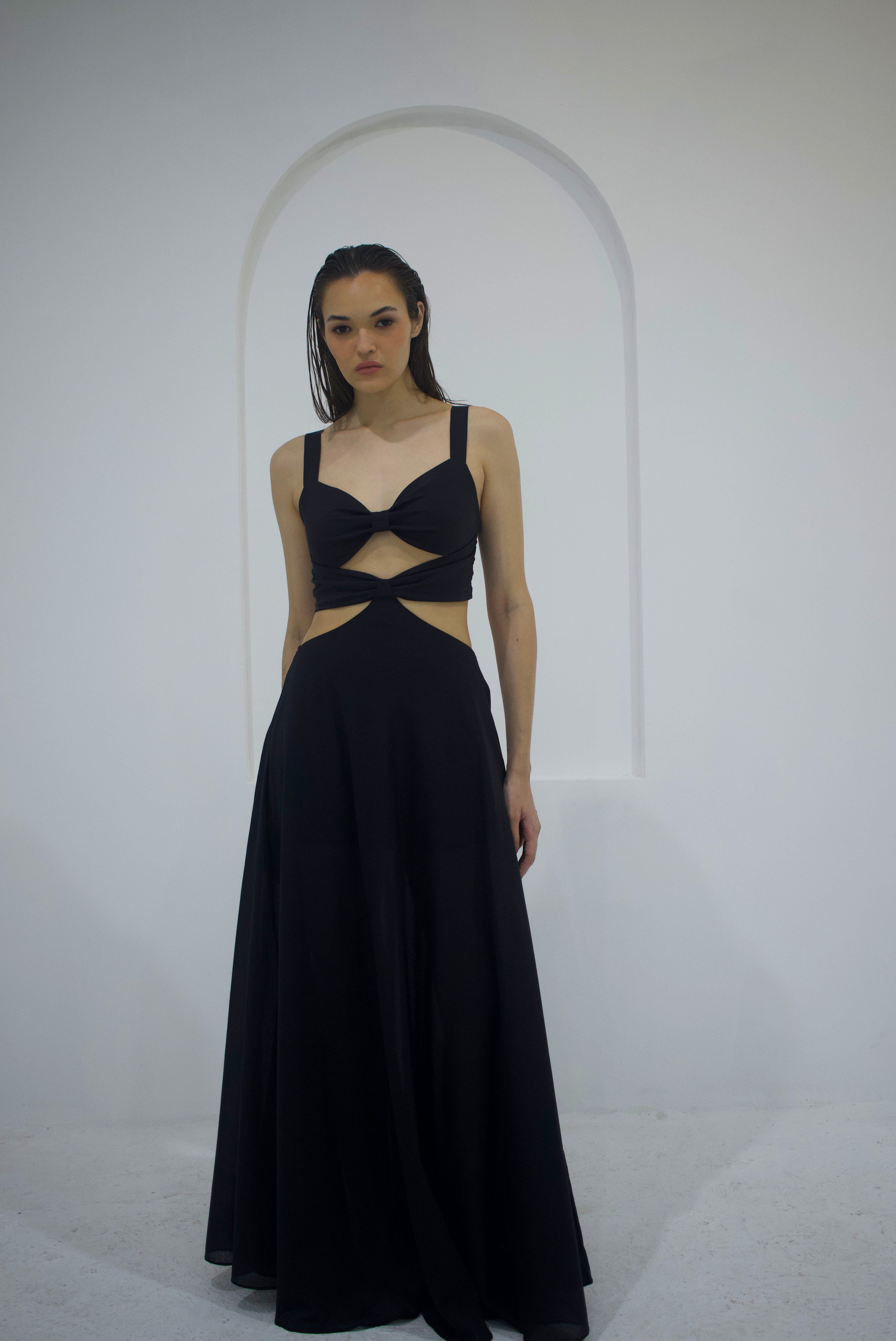 Vestido Longo Ópera Preto