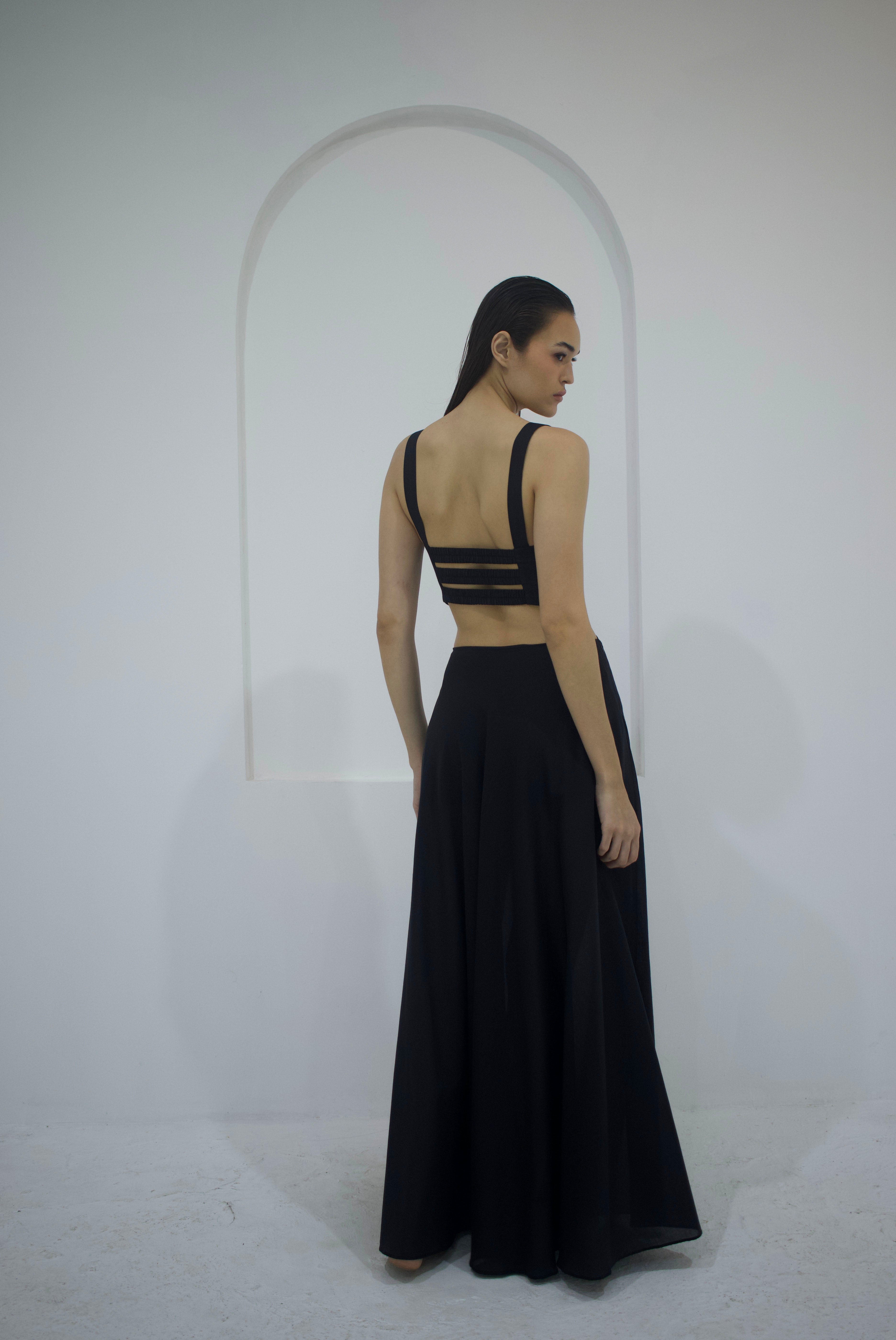 Vestido Longo Ópera Preto
